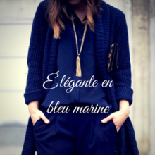 robe bleu marine quelle veste