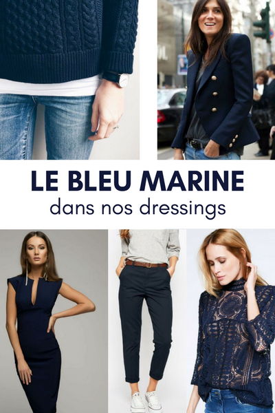 bleu marine dressing, associer couleurs