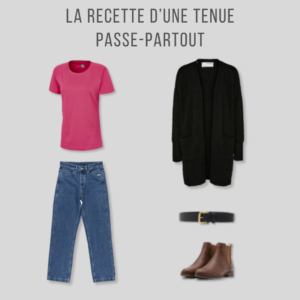 La recette d'une tenue passe-partout : assembler des pièces sans cohérence entre elles