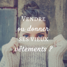 vendre vêtements, donner vêtements